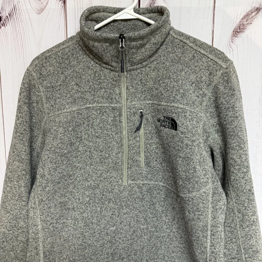 The North Face Gordon Lyons 1/4-Zip Men’s‎ Medium Heather Gray EUC